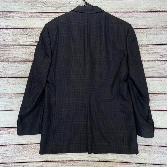 Hart Schaffner Marx Blazer 43L Sport Coat Jacket Mens Blue Workers Unite… - Picture 2 of 11